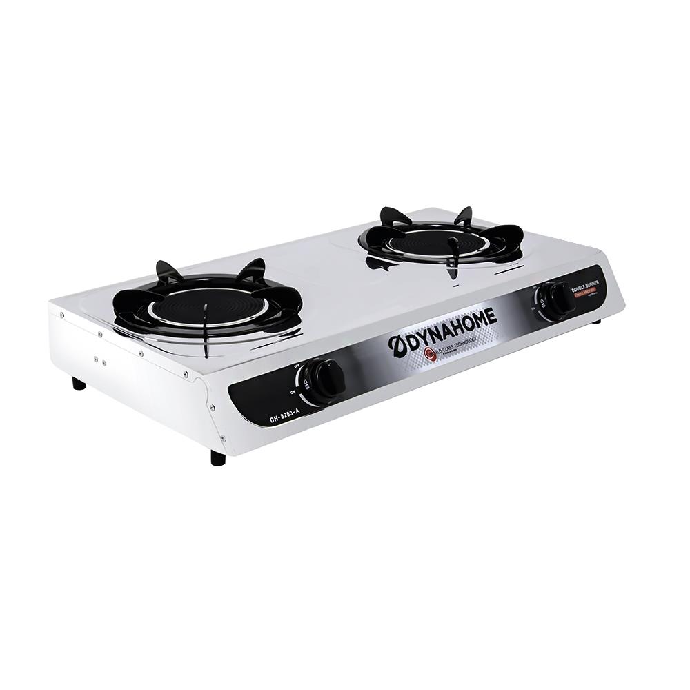 เตาแก๊สตั้งโต๊ะ 2 หัวแก๊ส DYNA HOME DH-8253-A
