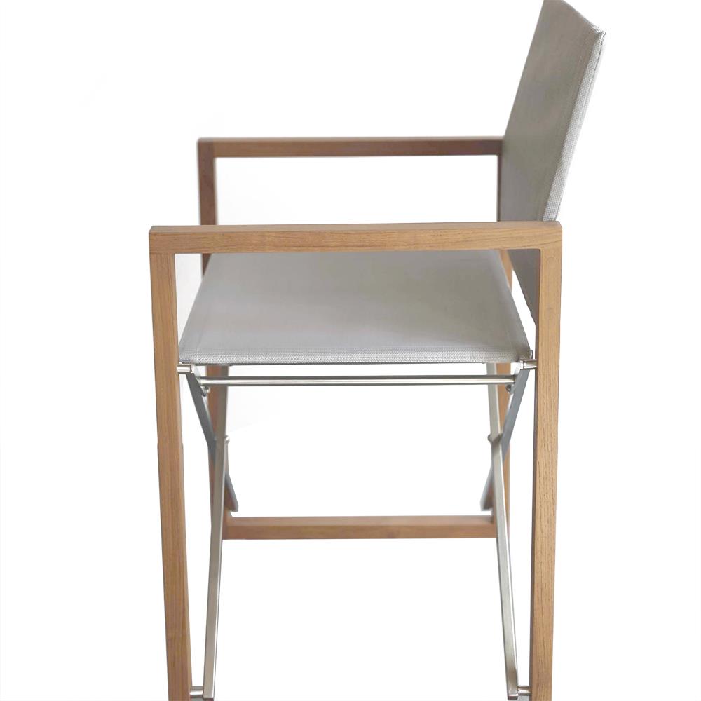 เก้าอี้ MODERN OUTDOOR PARC DIRECTOR สีเทา