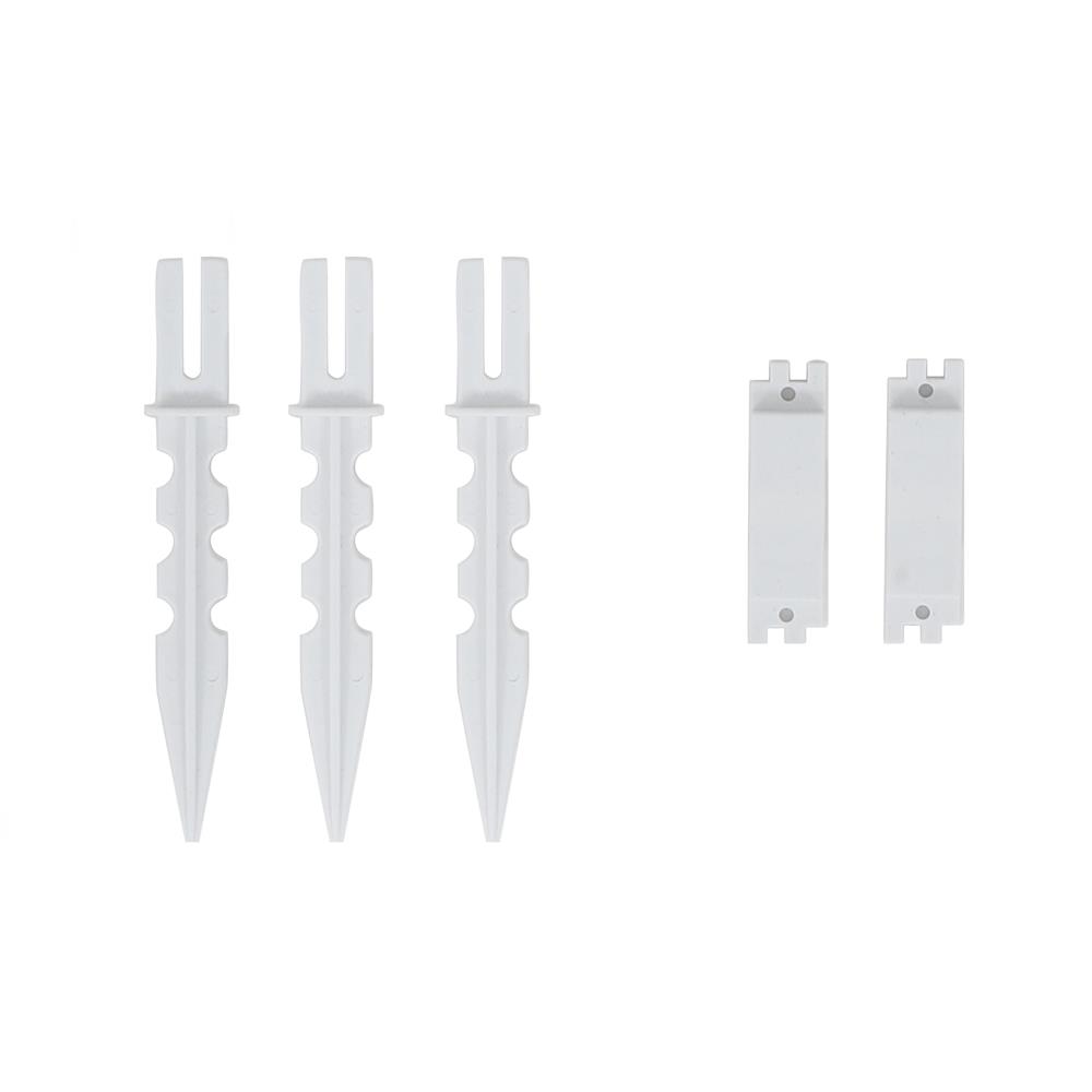 รั้วพลาสติกปักพื้น SPRING ปลายแหลม 30 ซม. สีขาว