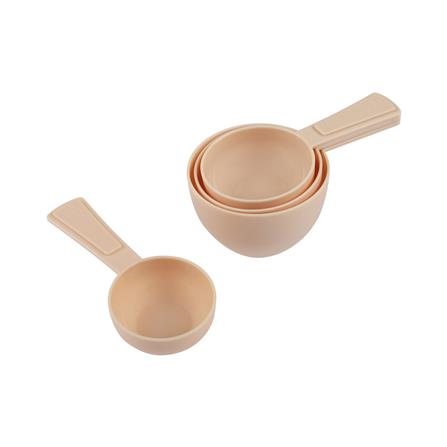 ชุดถ้วยตวงพลาสติก COOK CHARMY สีเบจ แพ็ก 4 ชิ้น_0