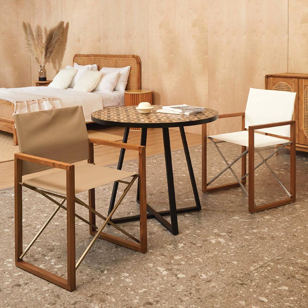 เก้าอี้ MODERN OUTDOOR PARC DIRECTOR สีขาว