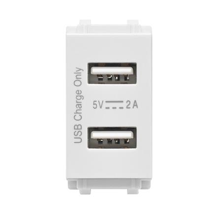 เต้ารับ USB PHILIPS 1 ช่อง LEAF 2 แอมแปร์ สีขาว_0