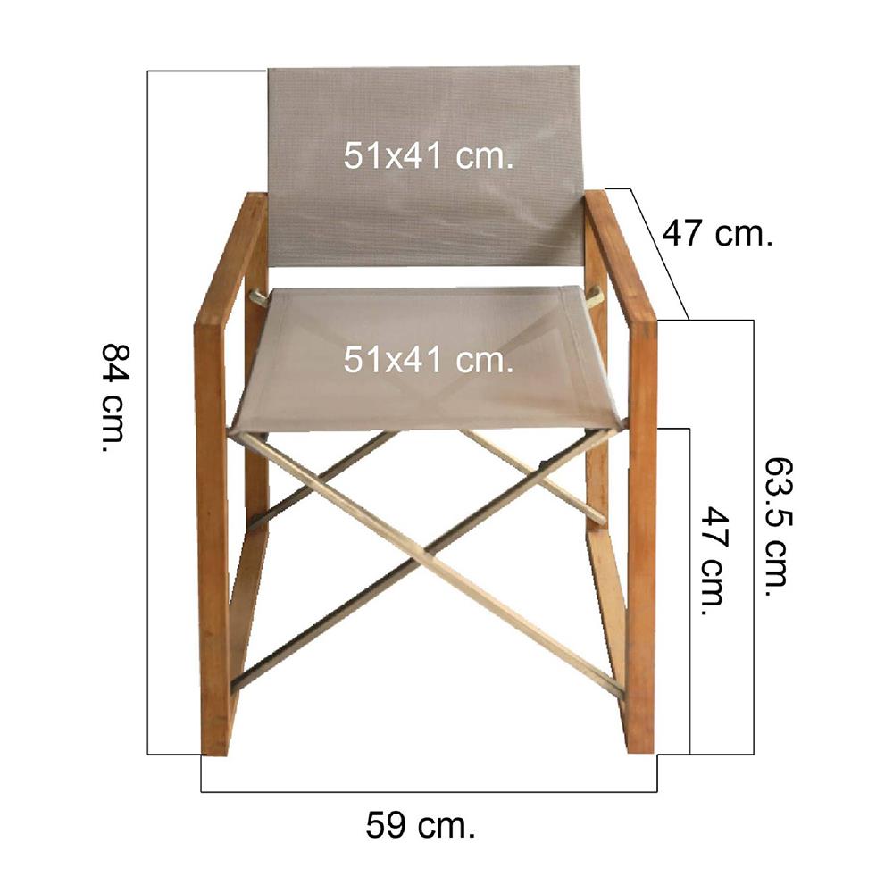เก้าอี้ MODERN OUTDOOR PARC DIRECTOR สี TAUPE