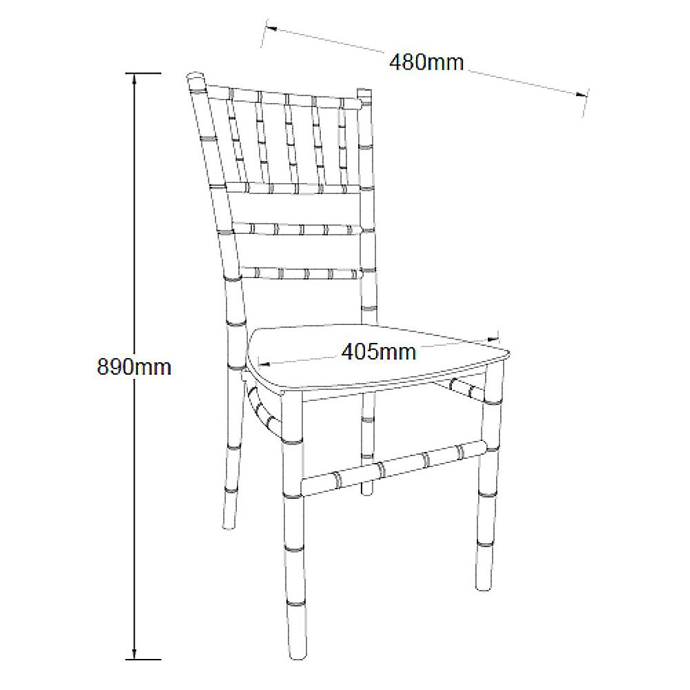 เก้าอี้พลาสติก PP SPRING WEDDING สีขาว