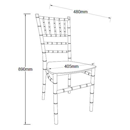 เก้าอี้พลาสติก PP SPRING WEDDING สีขาว_4