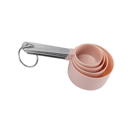 ชุดถ้วยตวงพลาสติกด้ามสเตนเลส COOK CHARMY สีเบจ แพ็ก 4 ชิ้น_2