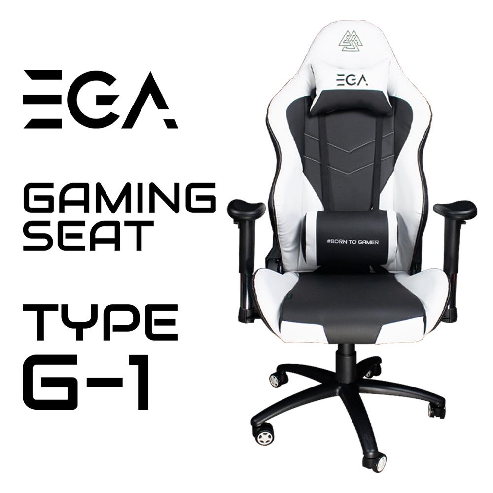 เก้าอี้เกมมิ่ง EGA TYPE G-1 สีดำ/ขาว