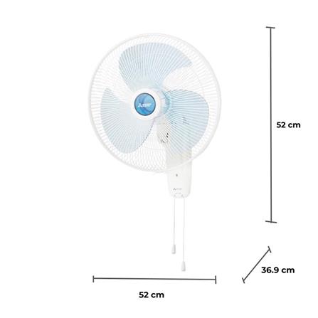 พัดลมติดผนัง 18 นิ้ว MITSUBISHI W18-GA BL สีฟ้า_1