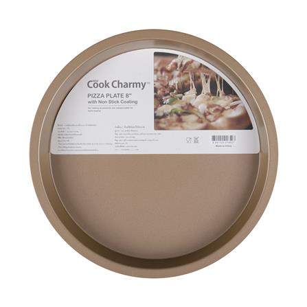ถาดพิซซ่า NON STICK COOK CHARMY 8 นิ้ว สีน้ำตาล_2