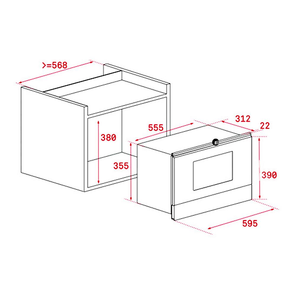 ไมโครเวฟฝังดิจิตอล TEKA ML 8220 BIS BLACK