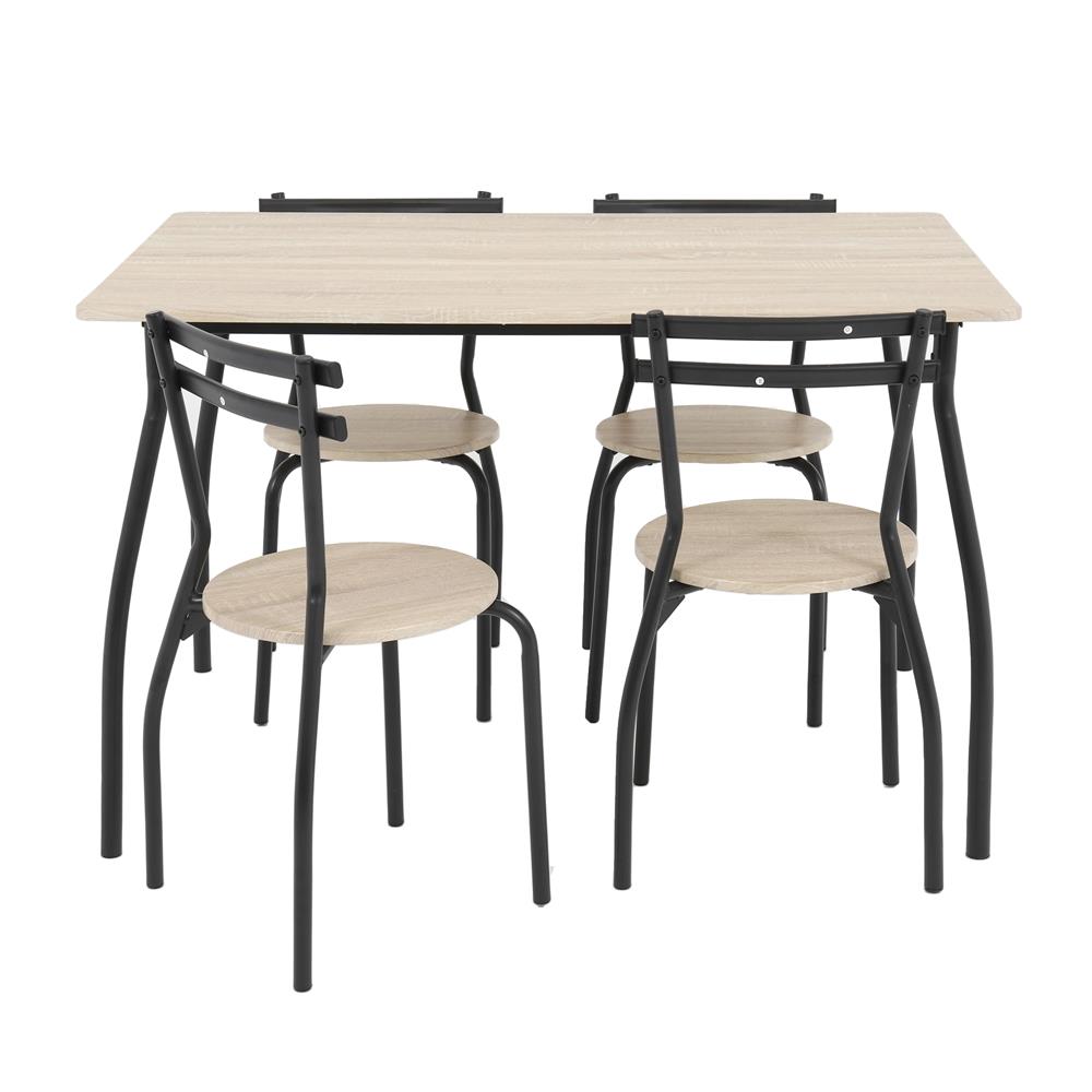 ชุดโต๊ะอาหาร 4 ที่ FURDINI KYLER สี LIGHT OAK