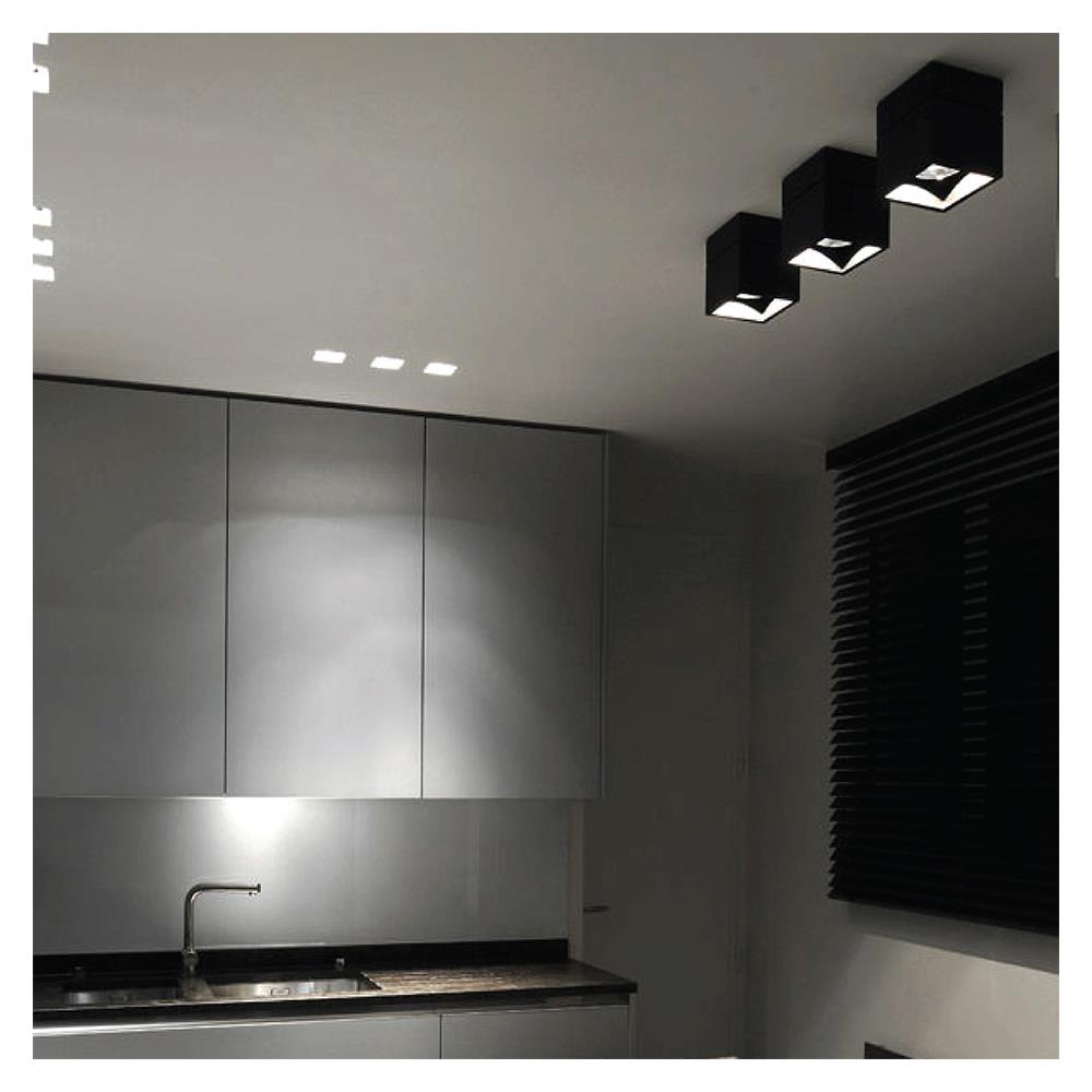 ดาวน์ไลท์ HI-TEK HFIDS0004B 4 นิ้ว สีดำ เหลี่ยม