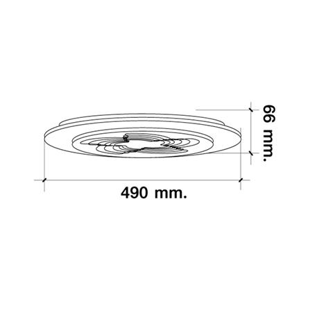 ไฟเพดาน LED HI-TEK HFIL155DCW 19 นิ้ว 55 วัตต์ DAYLIGHT/COOL WHITE/WARM WHITE สีขาว_6