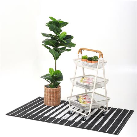 พรม HOME LIVING STYLE TOKYO 90x150 ซม. สีดำ_5