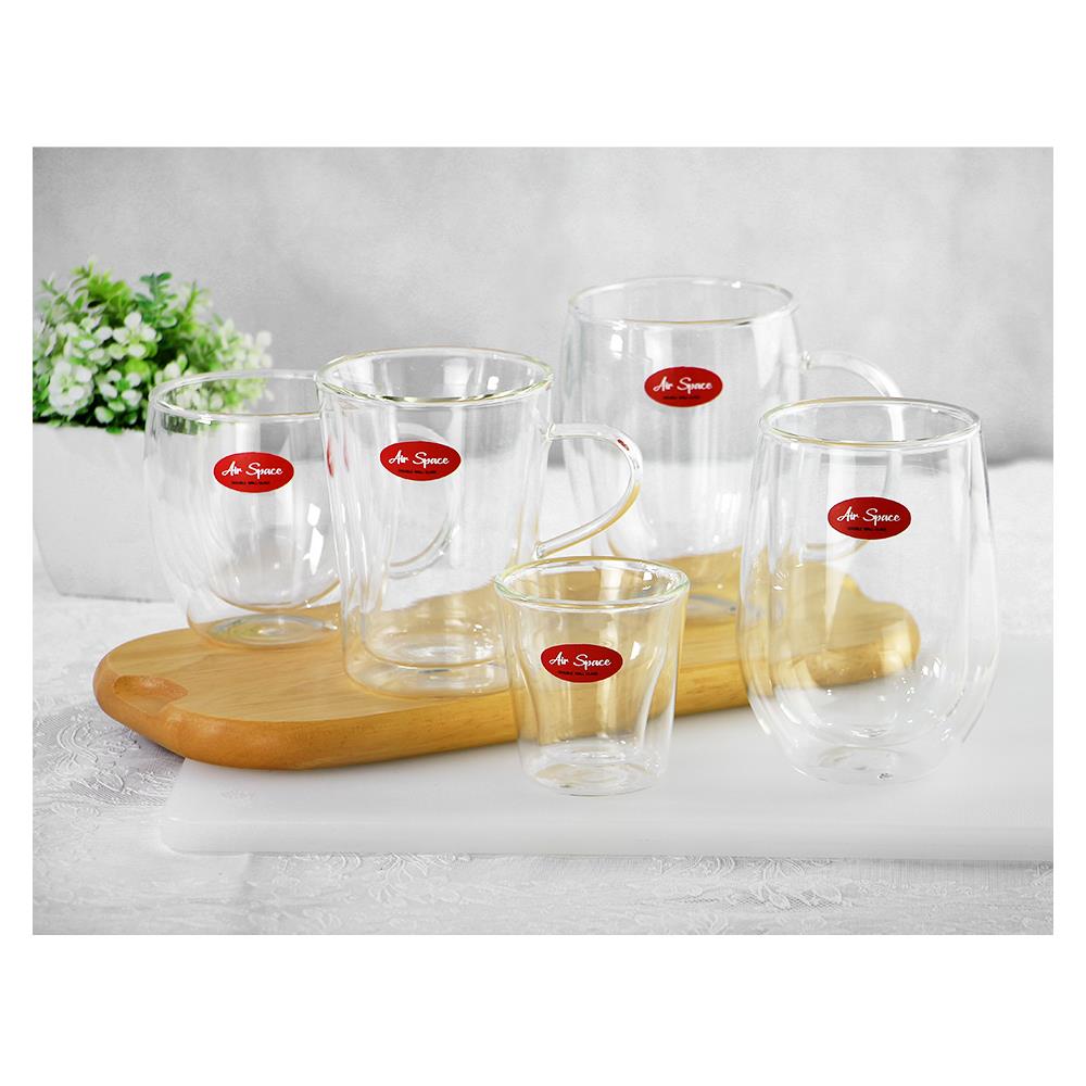 ถ้วยหู 250ml AIR SPACE DOUBLE WALL แพ็ค 2 ใบ