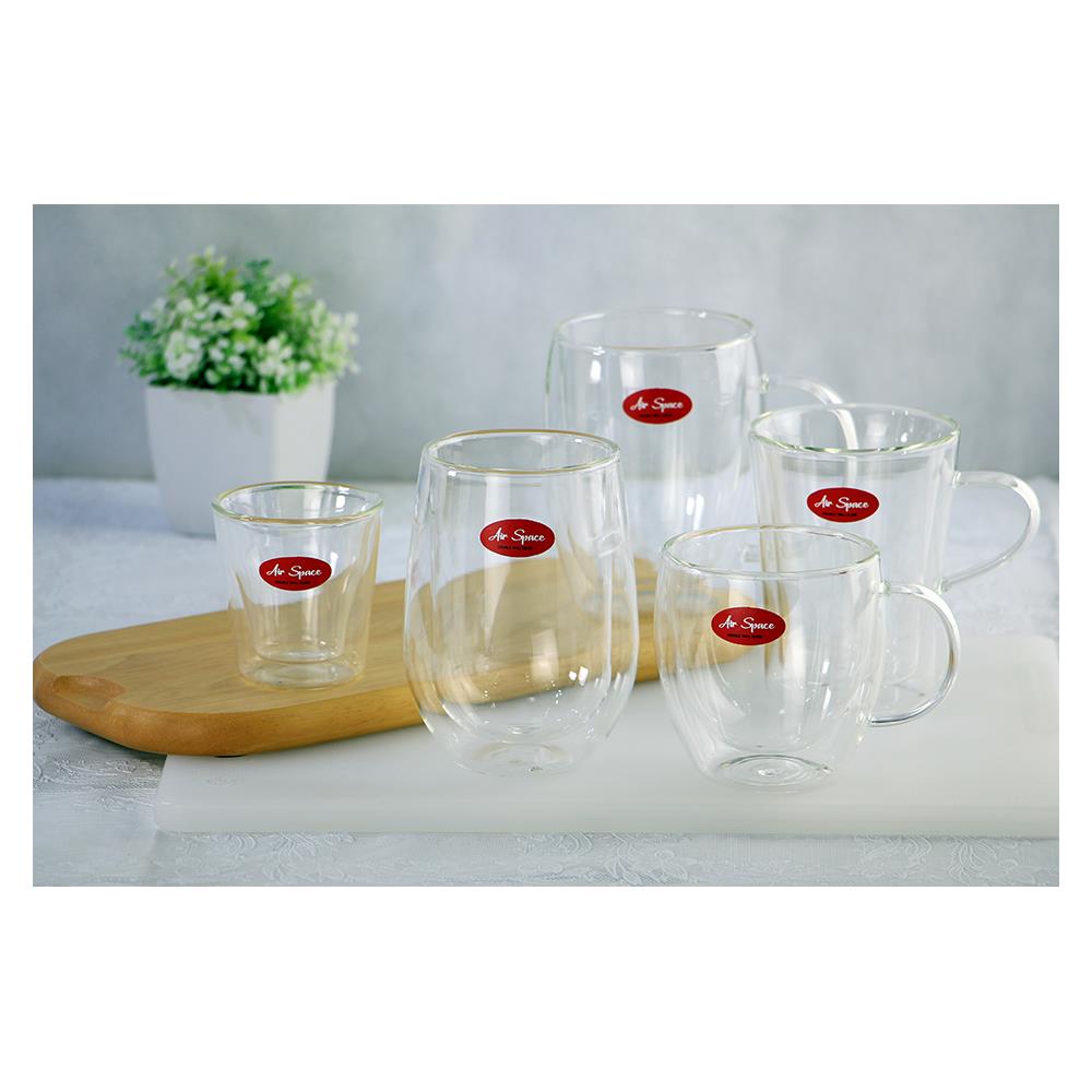 แก้วSHOT 80ml AIR SPACE DOUBLE WALL แพ็ค 2 ใบ