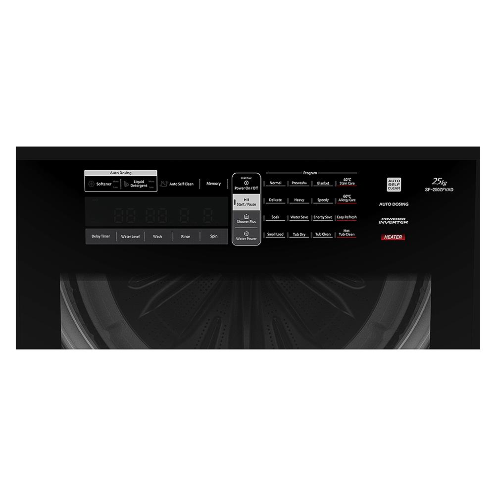 เครื่องซักผ้าฝาบน HITACHI SF-250ZFVAD 25 กก. อินเวอร์เตอร์