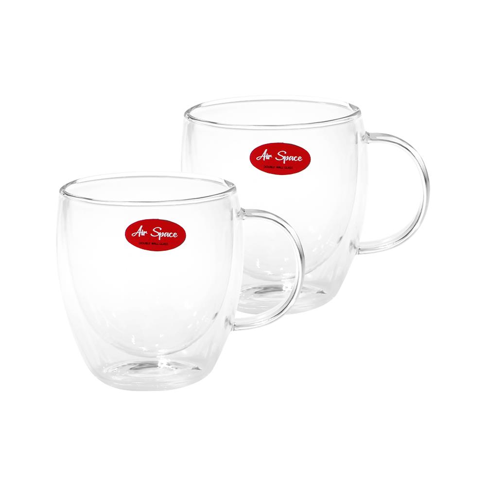 ถ้วยหู 275ml AIR SPACE DOUBLE WALL แพ็ค 2 ใบ