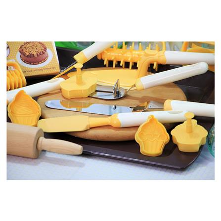 ลูกกลิ้งเจาะรูแป้ง PENGUIN KSA13 สีเหลือง_2