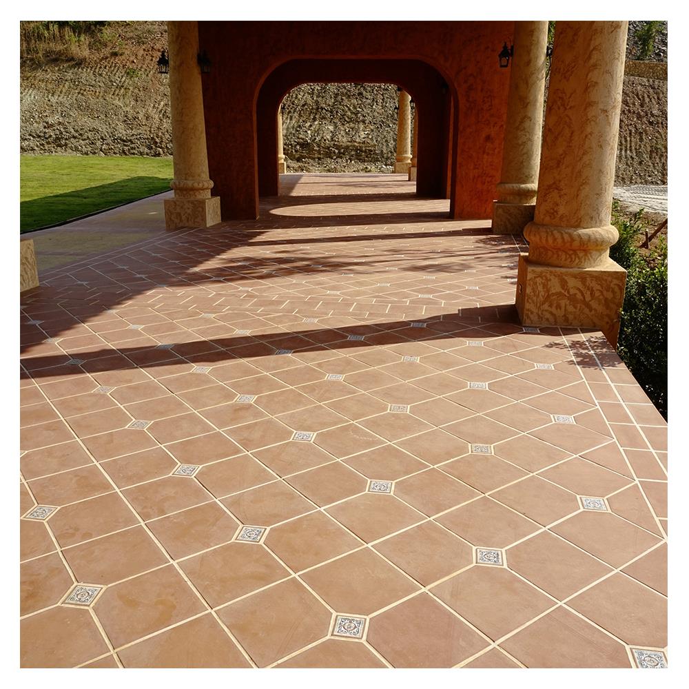 กระเบื้องดินเผา 8x8 นิ้ว KENZAI ฟลอเรนซ์ ไทล์ แอพริคอท 10P