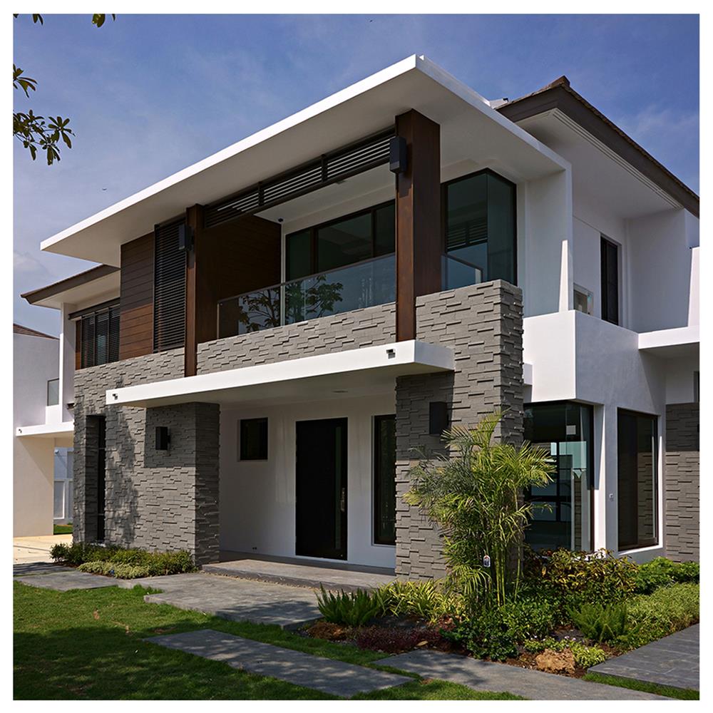 กระเบื้องดินเผา 5x20 นิ้ว KENZAI ทัสคานี่ สโตน ซาฮาร่าเกรย์ 8P