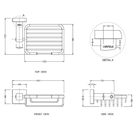 ที่ใส่สบู่ HAFELE 499.98.301 สเตนเลส_1