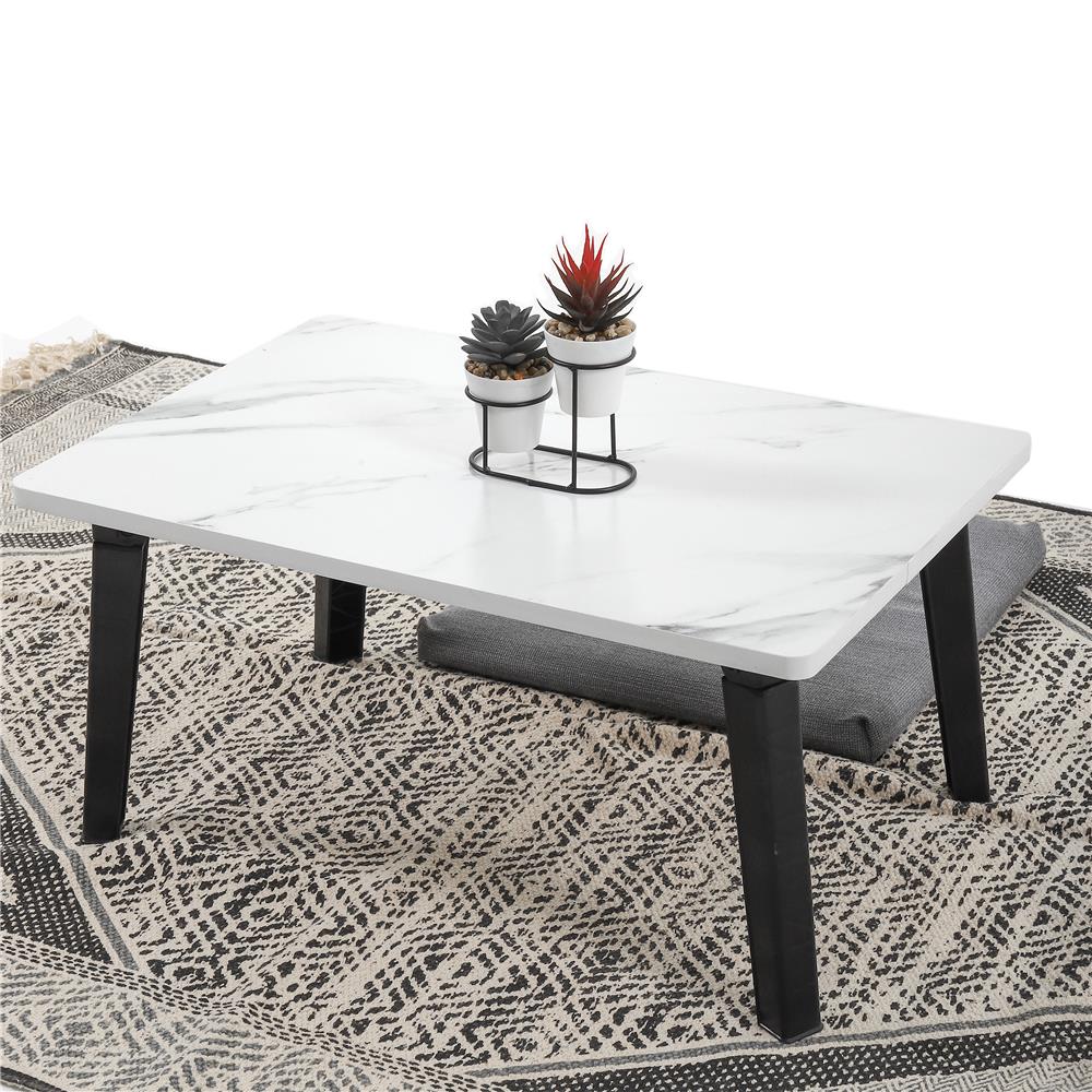 โต๊ะญี่ปุ่น FURDINI 40x60 ซม. ลายหินอ่อนขาว