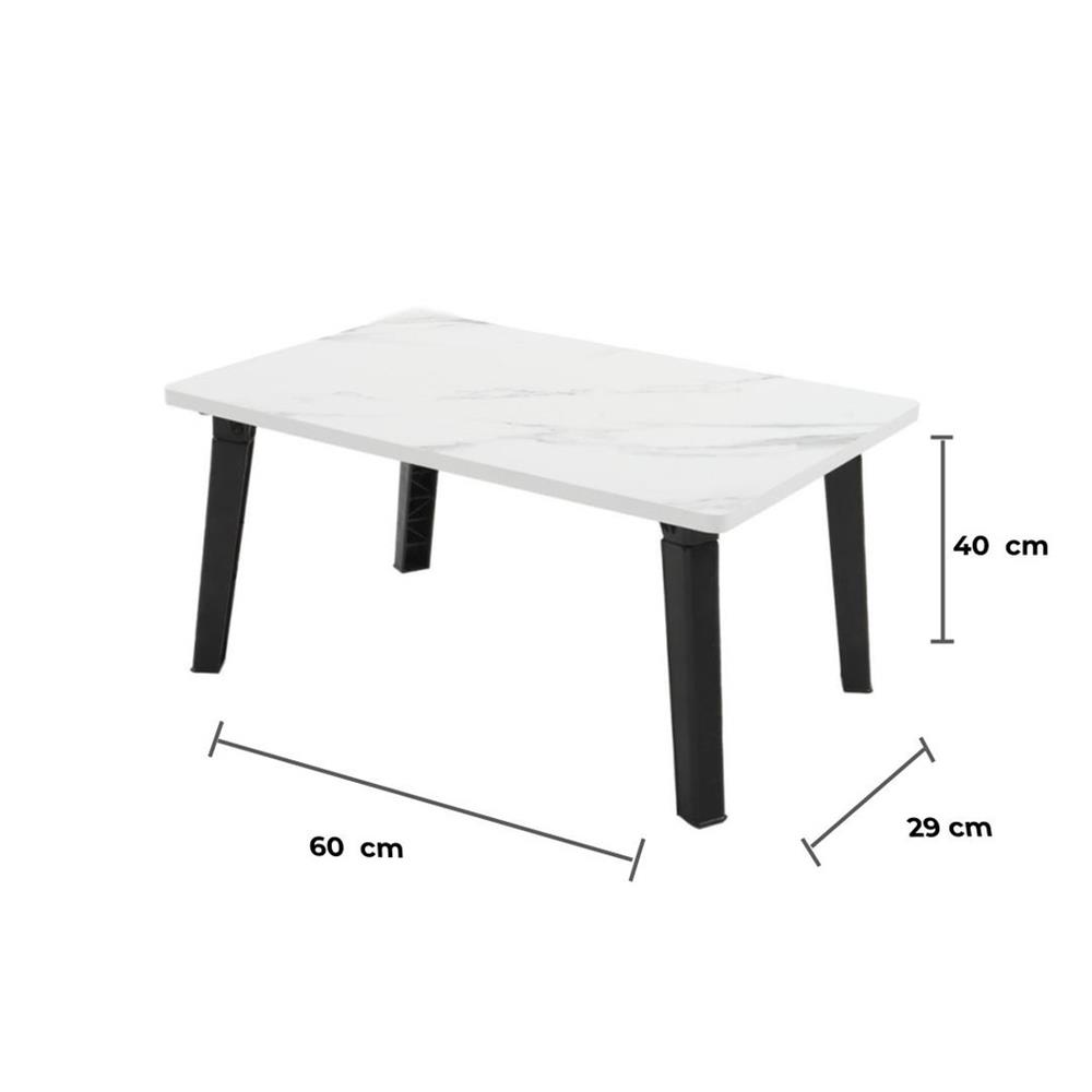 โต๊ะญี่ปุ่น FURDINI 40x60 ซม. ลายหินอ่อนขาว