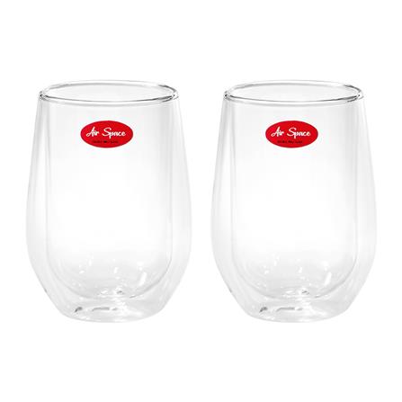 แก้วน้ำ 370ml AIR SPACE DOUBLE WALL แพ็ค 2 ใบ_0