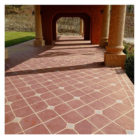 กระเบื้องดินเผา 8x8 นิ้ว KENZAI ฟลอเรนซ์ ไทล์ โรซ่า 10P_1