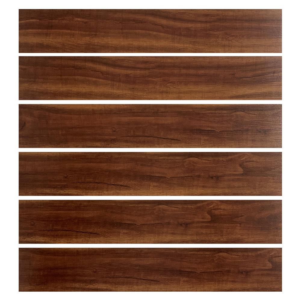 กระเบื้องยางหลังกาว 15.24x91.44 ซม. DURAGRES โทรเรนท บราวน์