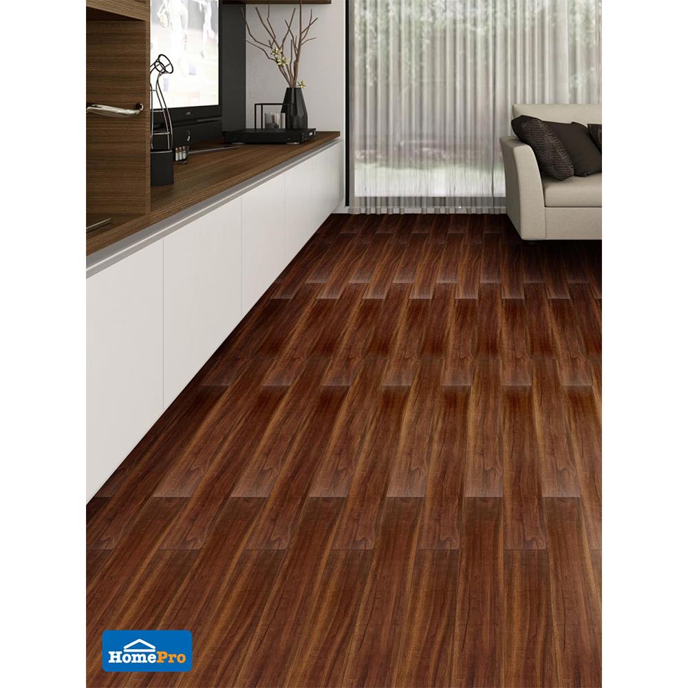 กระเบื้องยางหลังกาว 15.24x91.44 ซม. DURAGRES โทรเรนท บราวน์