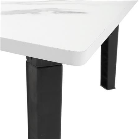 โต๊ะญี่ปุ่น FURDINI 60x60 ซม. ลายหินอ่อนขาว_4