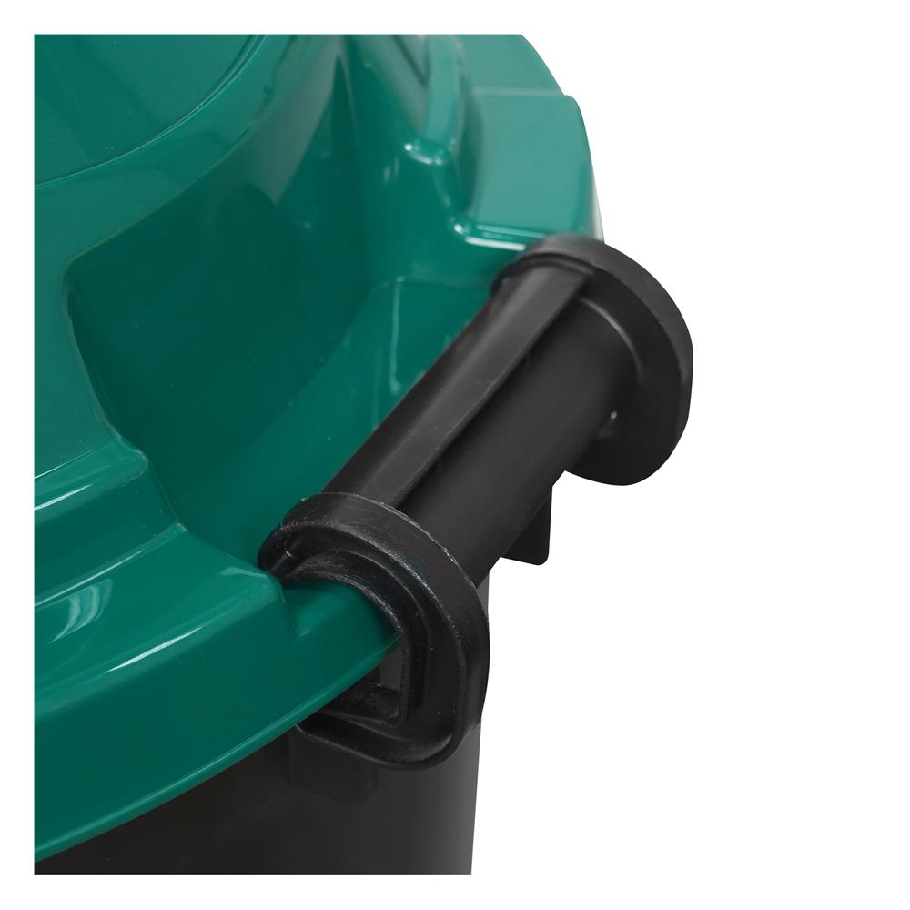 ถังขยะกลมฝาสวิง ME LIVING DUST 62 ลิตร สีดำฝาเขียว