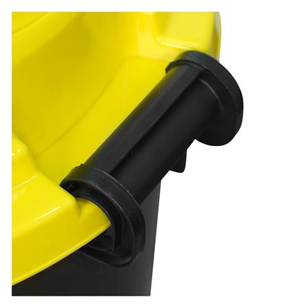 ถังขยะกลมฝาสวิง ME LIVING DUST 62 ลิตร สีดำฝาเหลือง_3