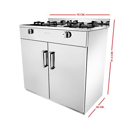 เตาแก๊สตั้งพื้น 2 หัวแก๊ส LUCKY FLAME HQ-214S_1