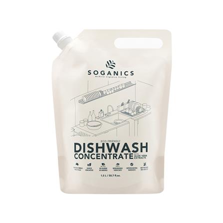 รีฟิลน้ำยาล้างจาน SOGANICS อโลเวร่า 1.5 ลิตร_0