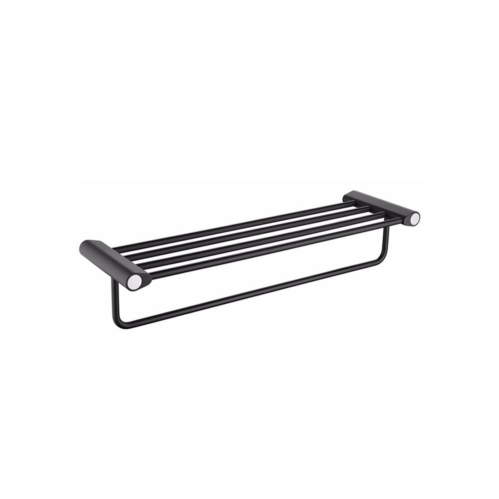 ชั้นวางพร้อมราว HAFELE 485.80.007 สีดำ