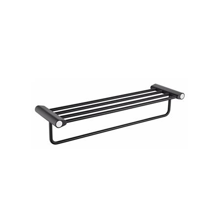 ชั้นวางพร้อมราว HAFELE 485.80.007 สีดำ