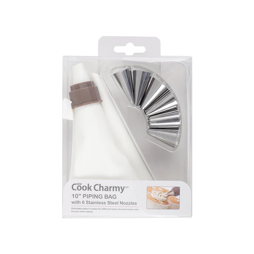 ชุดแต่งหน้าเค้ก COOK CHARMY HB4440 10 นิ้ว สีขาว