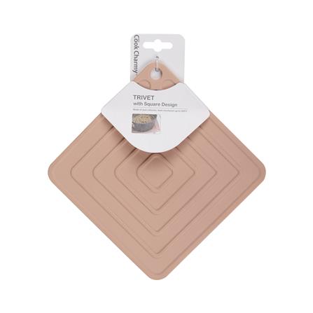 ที่รองภาชนะร้อนเหลี่ยม COOK CHARMY สีเบจ_2