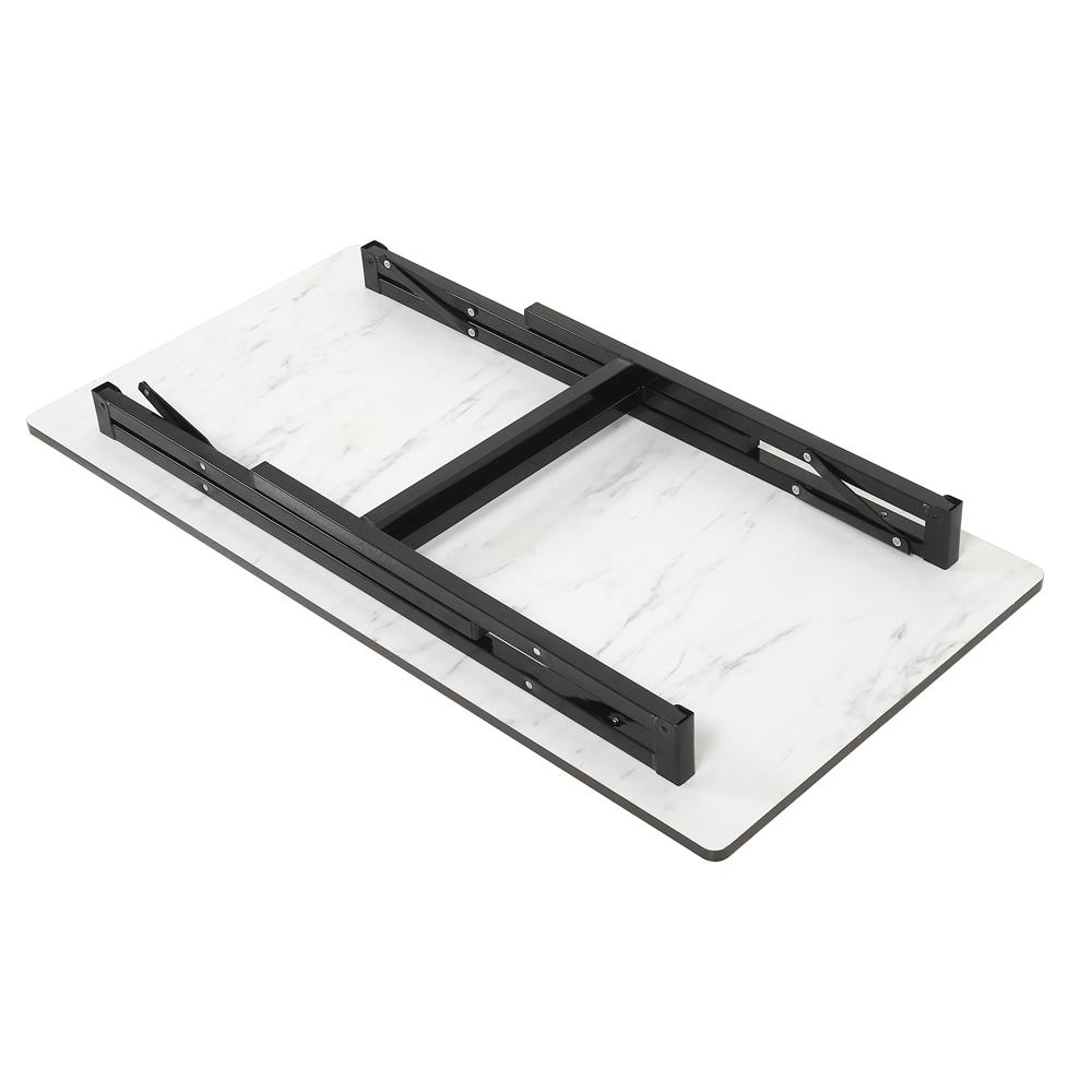 โต๊ะอเนกประสงค์เหลี่ยม FURDINI 60x120 ซม. ลายหินอ่อนขาว