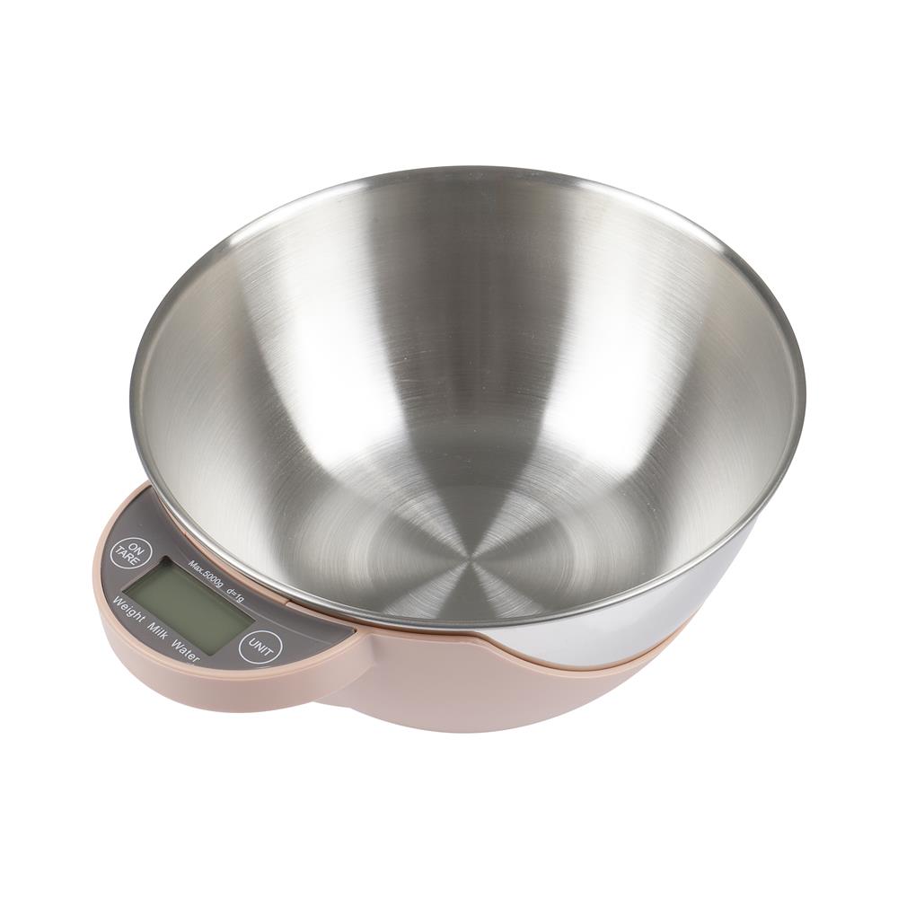 เครื่องชั่งดิจิทัล+ชาม COOK CHARMY 5 กก. สีเบจ