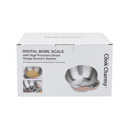 เครื่องชั่งดิจิทัล+ชาม COOK CHARMY 5 กก. สีเบจ_3