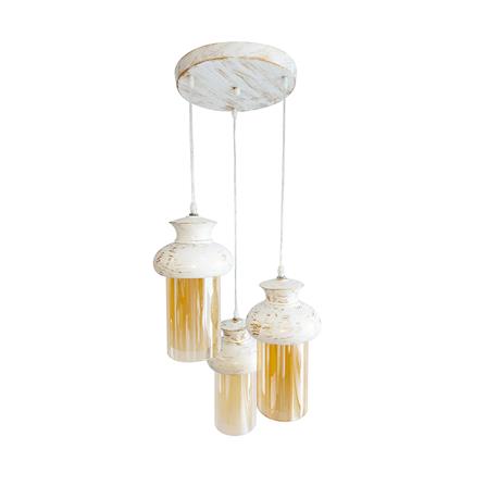 ไฟช่อ SUCCESS CD7499/3 สีขาว/ทอง 3 หัว