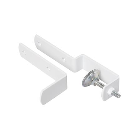 ชุดขายึดโต๊ะสำหรับแผงเหล็ก STACKO สีขาว แพ็ก 2 ชิ้น_0