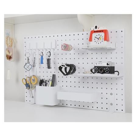 ชุดขายึดโต๊ะสำหรับแผงเหล็ก STACKO สีขาว แพ็ก 2 ชิ้น_3