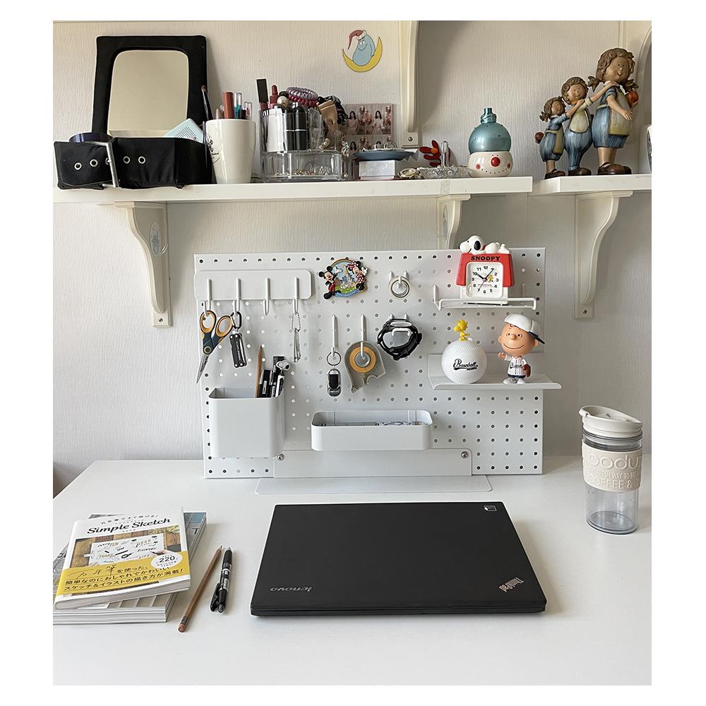 ขาตั้งวางบนโต๊ะสำหรับแผงเหล็ก STACKO 40x12x5 ซม. สีขาว