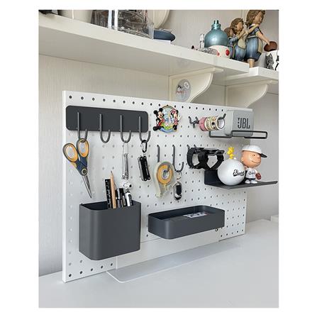 ขาตั้งวางบนโต๊ะสำหรับแผงเหล็ก STACKO 40x12x5 ซม. สีขาว_6