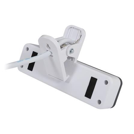 รางปลั๊กไฟ 2 ช่อง 1 สวิตช์ แคลมป์ ELECKTA ET-C213BK 3 เมตร สีขาว/ดำ_3